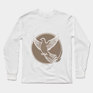 Majestic Dove Silhouette - Peace and Purity No. 955 Long Sleeve T-Shirt